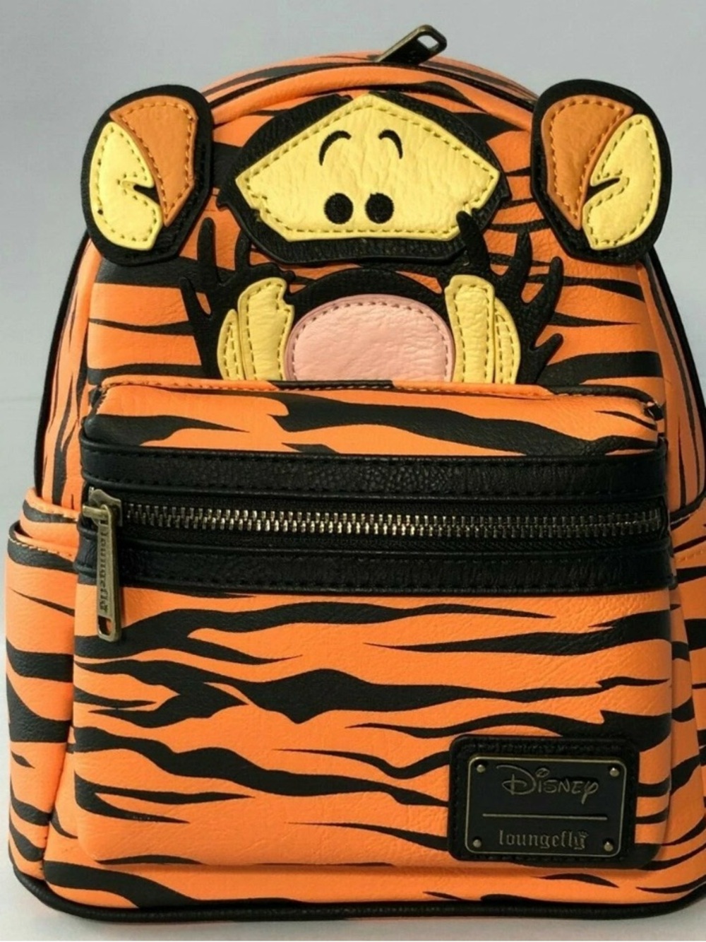 Loungefly Tigger Tiger Stripe Kids Mini Backpack - Orange & Black